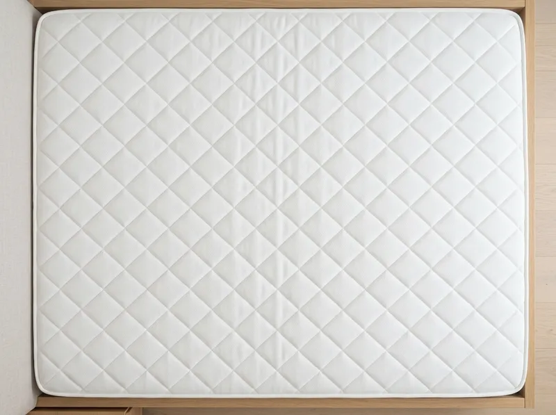 O mesmo colchão, limpo e branco